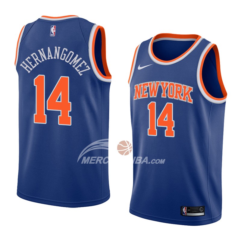 Maglia New York Knicks Willy Hernangomez Icon 2018 Blu